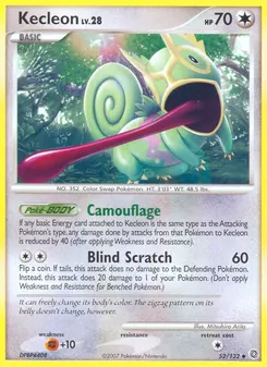 Kecleon #52, Reverse Foil