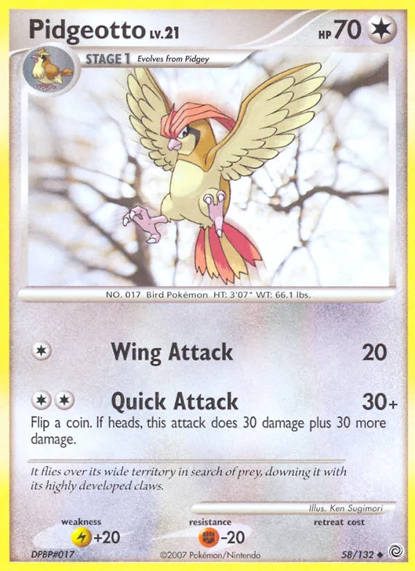 Pidgeotto #58, Secret Wonders