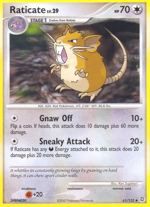 Raticate #61, Secret Wonders