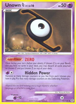 Unown [Z] #72, Secret Wonders