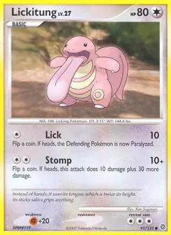 Lickitung #91, Reverse Foil