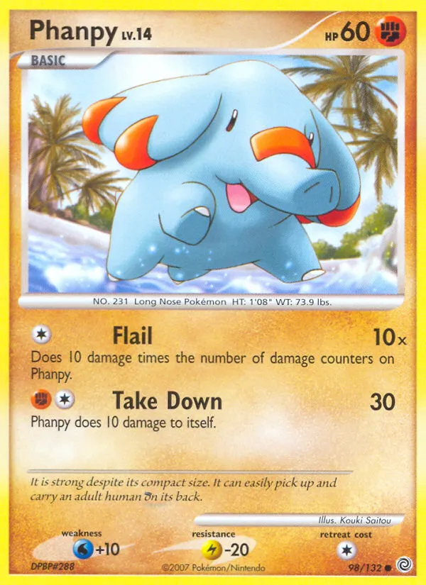 Phanpy #98, Secret Wonders Reverse Foil