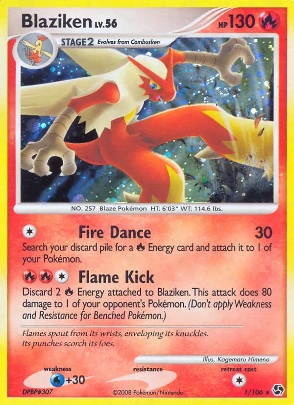 Blaziken #1, Great Encounters Reverse Foil