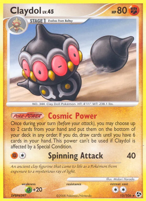 Claydol #15, Great Encounters Reverse Foil