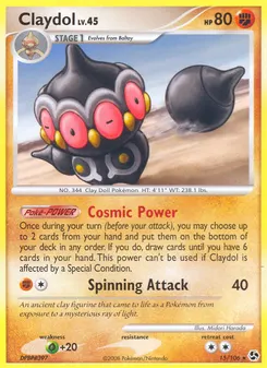 Claydol #15, Crosshatch-2009 Pokemon League