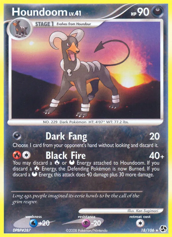 Houndoom #18, Great Encounters Reverse Foil