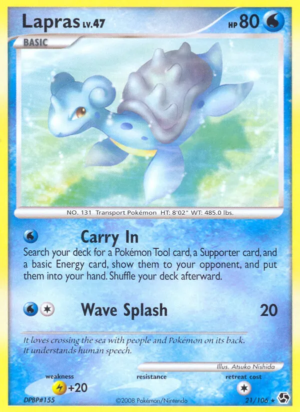 Lapras #21, Great Encounters Reverse Foil