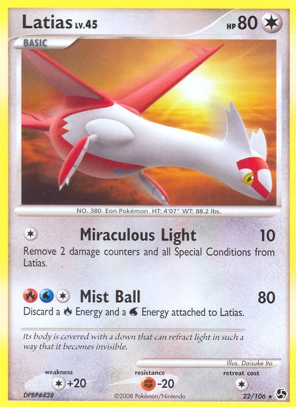 Latias #22, Great Encounters Reverse Foil