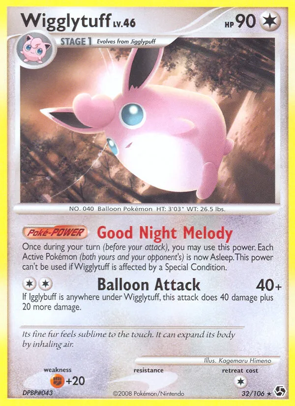 Wigglytuff #32, Great Encounters Reverse Foil