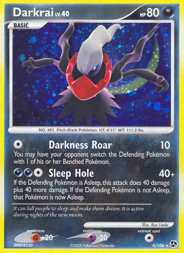 Darkrai #4, Great Encounters Reverse Foil