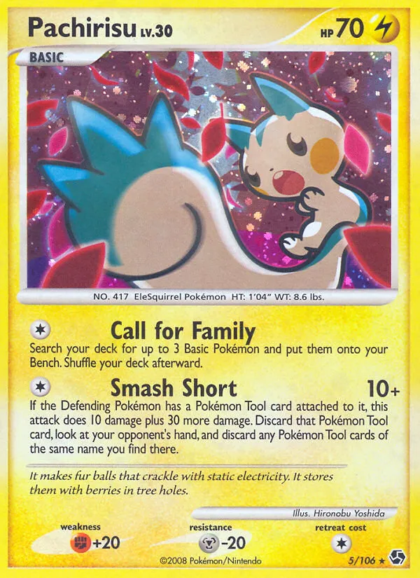 Pachirisu #5, Great Encounters Reverse Foil