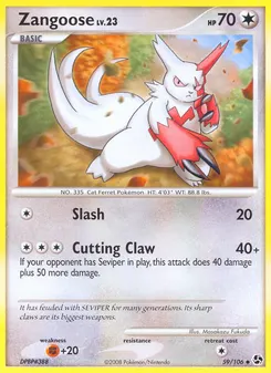Zangoose #59, Reverse Foil