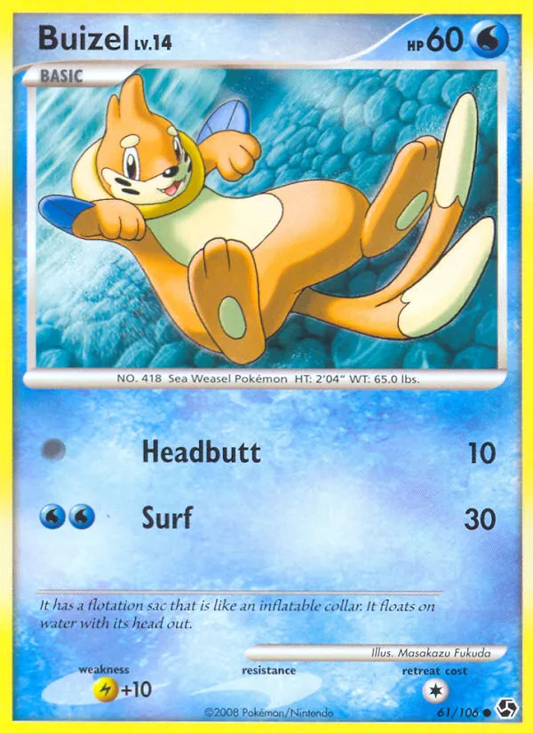 Buizel #61, Great Encounters Pokemon Countdown Calendar