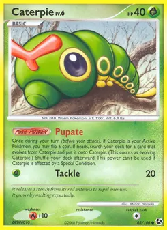 Caterpie #63, Reverse Foil
