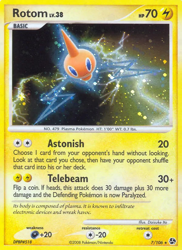 Rotom #7, Great Encounters Reverse Foil