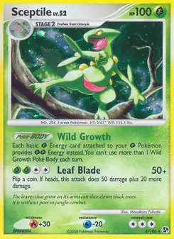 Sceptile #8, Reverse Foil