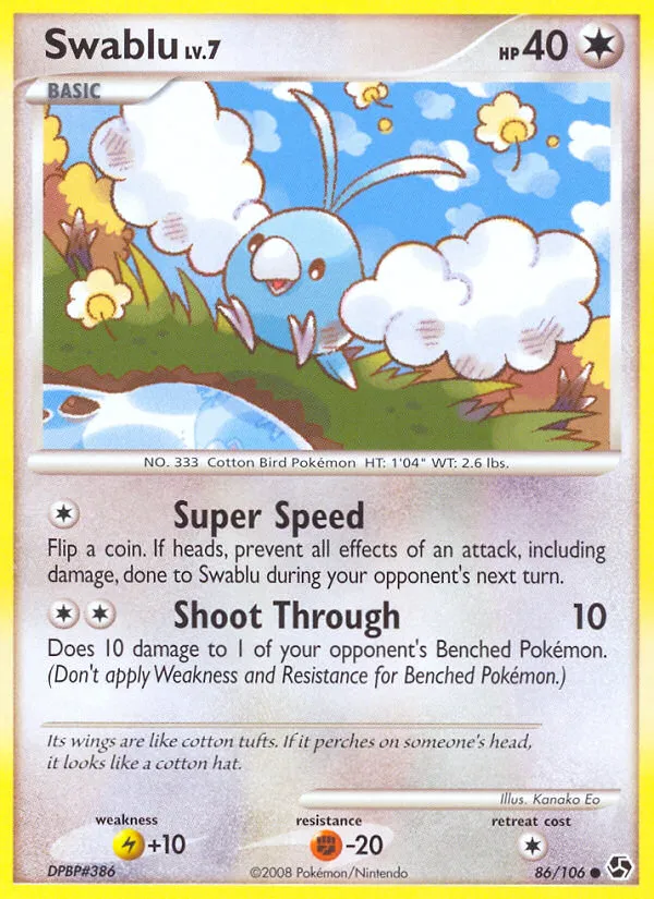 Swablu #86, Great Encounters Reverse Foil