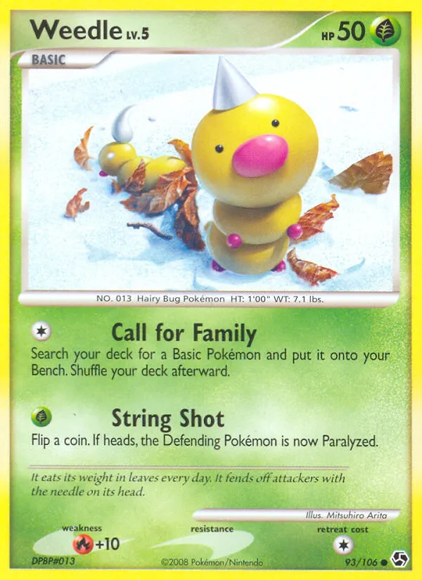 Weedle #93, Great Encounters Reverse Foil