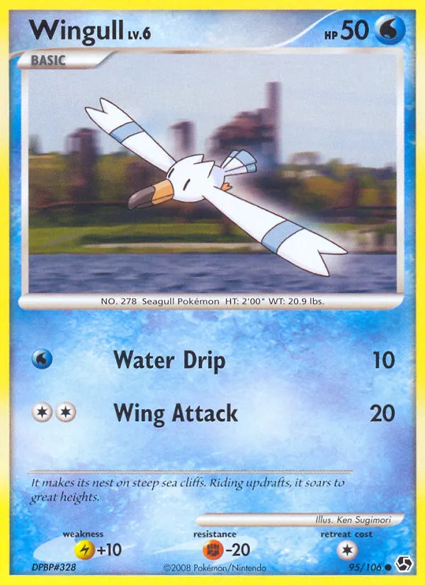 Wingull #95, Great Encounters Reverse Foil