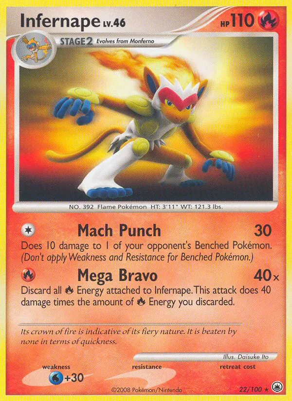 Infernape #22, Majestic Dawn