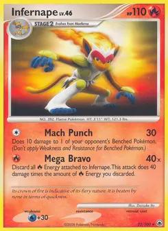 Infernape #22, Reverse Foil