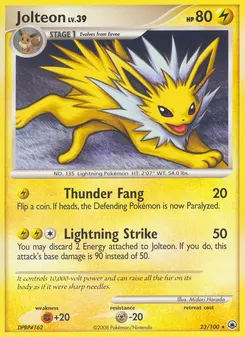 Jolteon #23, Reverse Foil