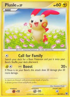 Plusle #28, Reverse Foil