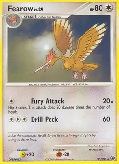 Fearow #36, Reverse Foil