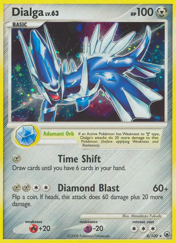 Dialga #4, Majestic Dawn Reverse Foil