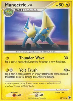 Manectric #40, Reverse Foil
