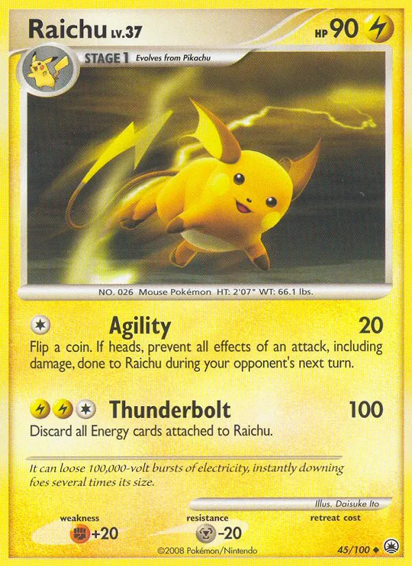 Raichu #45, Majestic Dawn