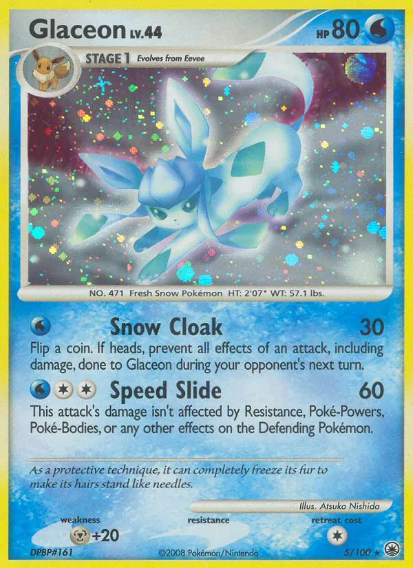 Glaceon #5, Majestic Dawn Reverse Foil