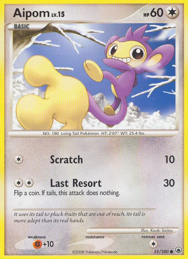 Aipom #51, Majestic Dawn