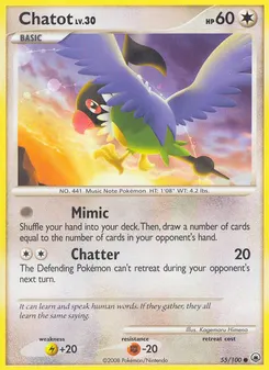 Chatot #55, Reverse Foil