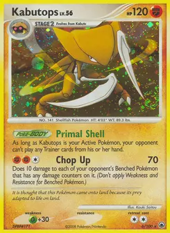 Kabutops #6, Reverse Foil