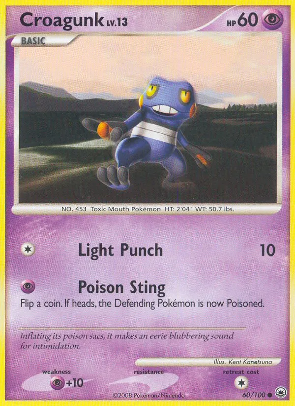 Croagunk #60, Majestic Dawn Reverse Foil