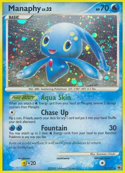 Manaphy #8, Reverse Foil