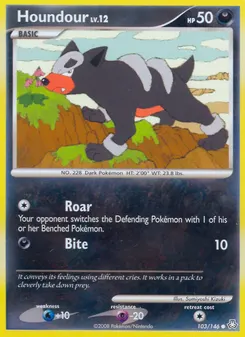 Houndour #103, Reverse Foil