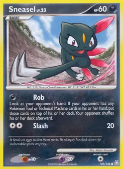 Sneasel #120, Reverse Foil