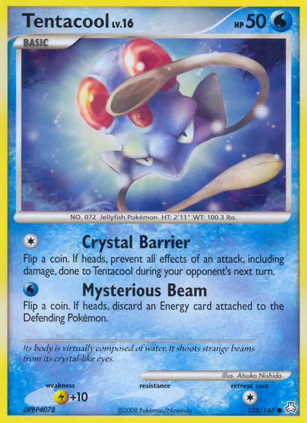 Tentacool #125, Legends Awakened Reverse Foil