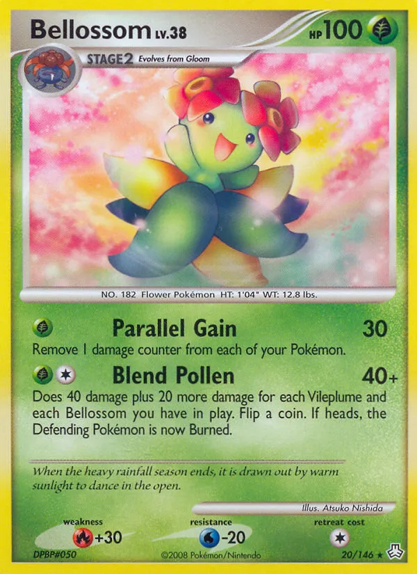 Bellossom #20, Legends Awakened Reverse Foil