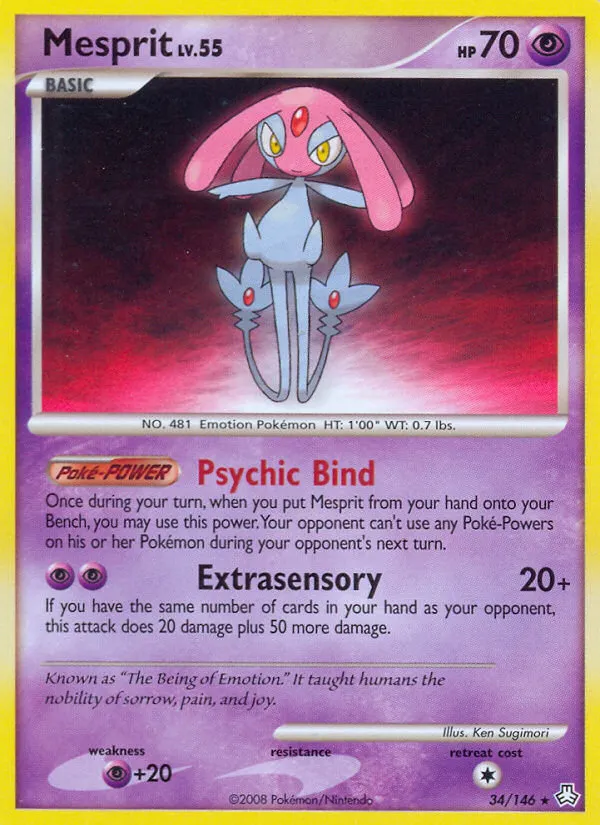 Mesprit #34, Legends Awakened Reverse Foil