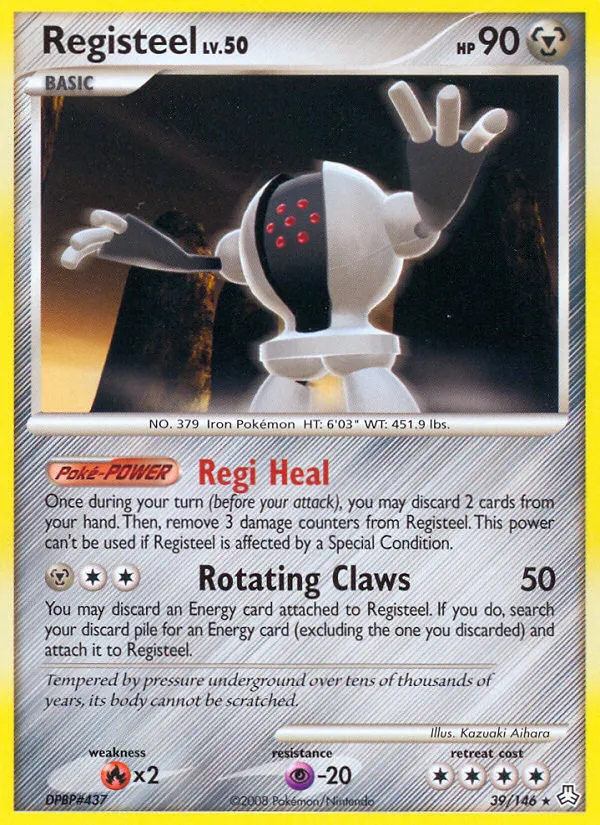Registeel #39, Legends Awakened Reverse Foil