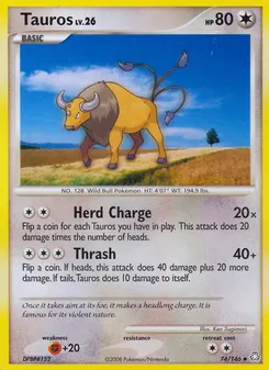 Tauros #74, Reverse Foil