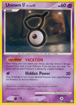 Unown [V] #79, Legends Awakened