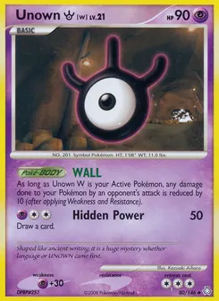 Unown [W] #80, Legends Awakened