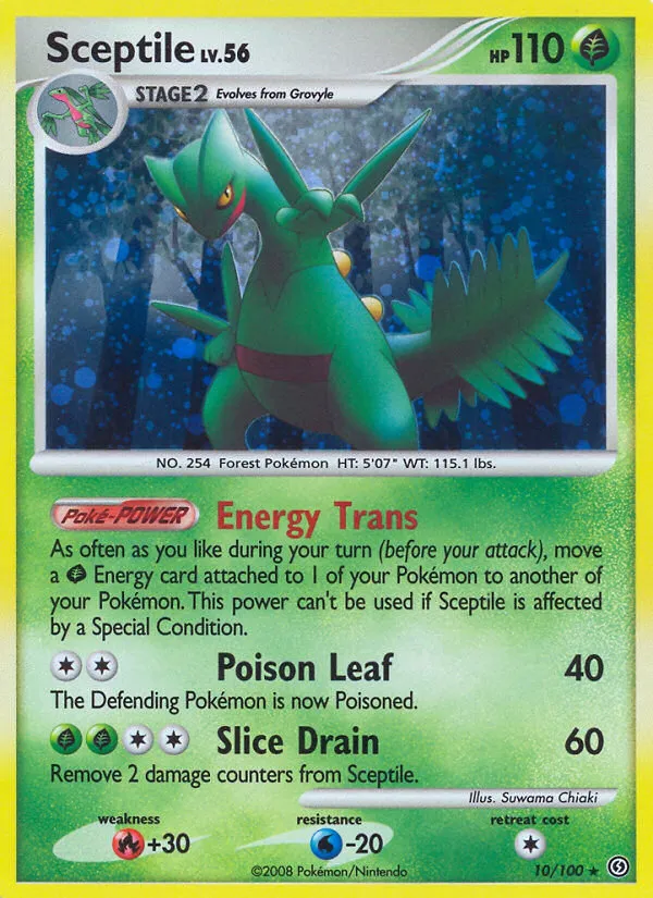 Sceptile #10, Stormfront Reverse Foil