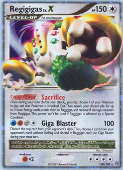 Regigigas LV.X #100, Standard
