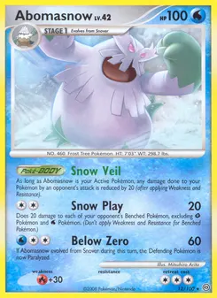 Abomasnow #12, Reverse Foil