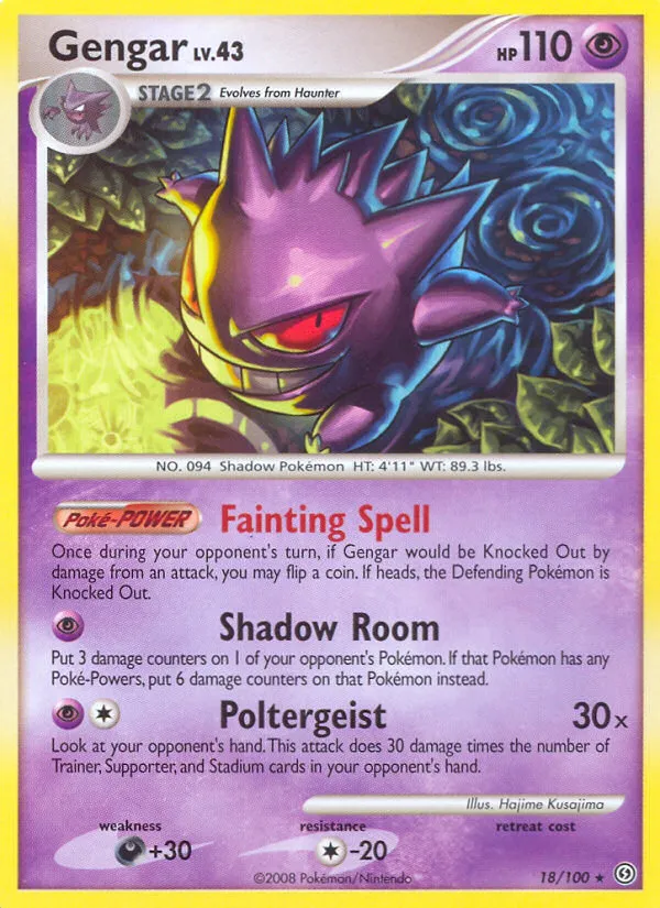 Gengar #18, Stormfront Reverse Foil